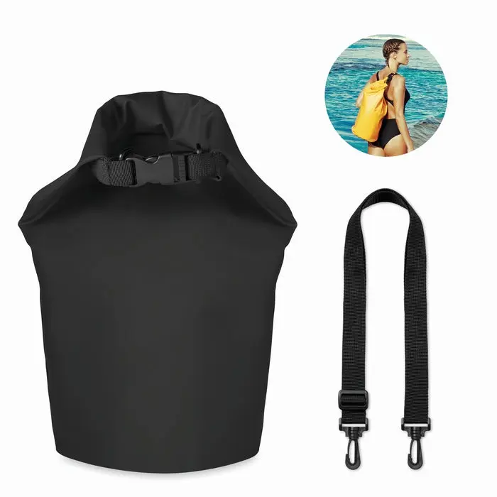 Schwarzer Wasserfester Beutel SCUBA 10l - Robuster Schutzbeutel für Abenteurer