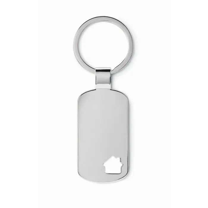 Matt-silberner Schlüsselanhänger für Hausschlüssel – Elegantes Accessoire für Zuhause