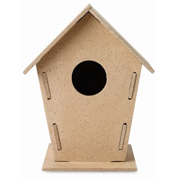 Vogelhäuschen WOOHOUSE - Holz, Nistkasten, Naturbelassenes Vogelfutterhaus für Garten und Balkon