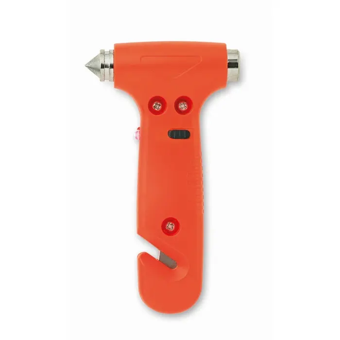 RESQ 3-in-1 Notfallhammer, Sicherheitstool, orange – Unverzichtbar im Auto
