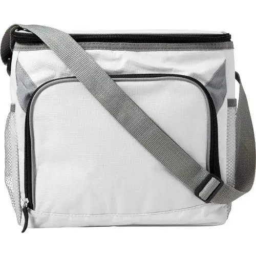 Schicke Lance Kühltasche aus weißem Polyester – Modern & Praktisch