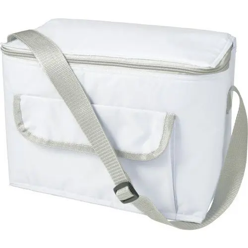 Weiße Nikki Polyester-Kühltasche – Stilvoll & Funktional