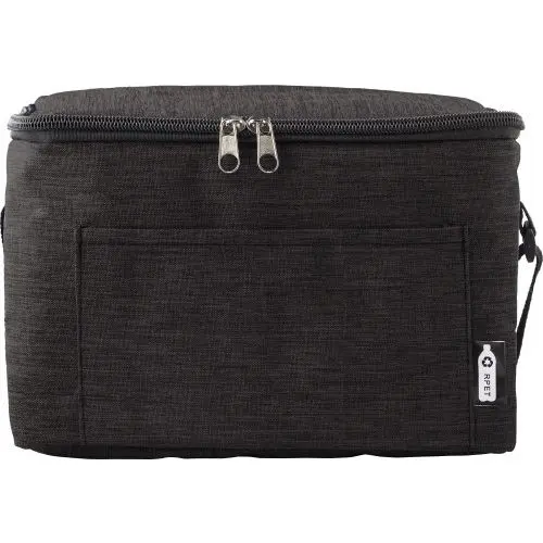 Isabella Schwarze Polyester (600D) & rPET-Kühltasche: Robustes, Umweltfreundliches Kühlzubehör