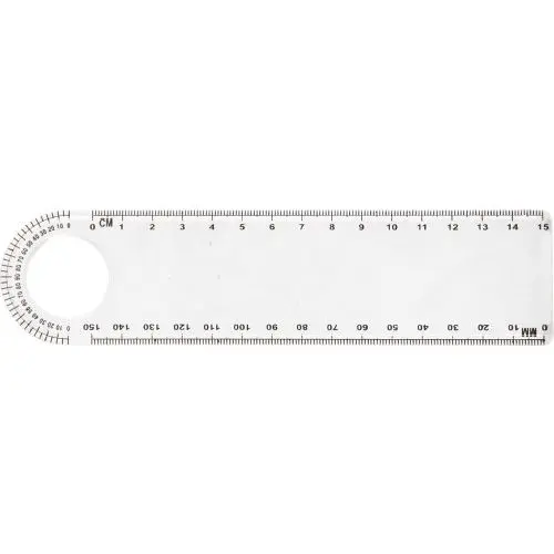 Ashlyn Kunststoff-Lineal, 30 cm in Neutral – Robust & Vielseitig