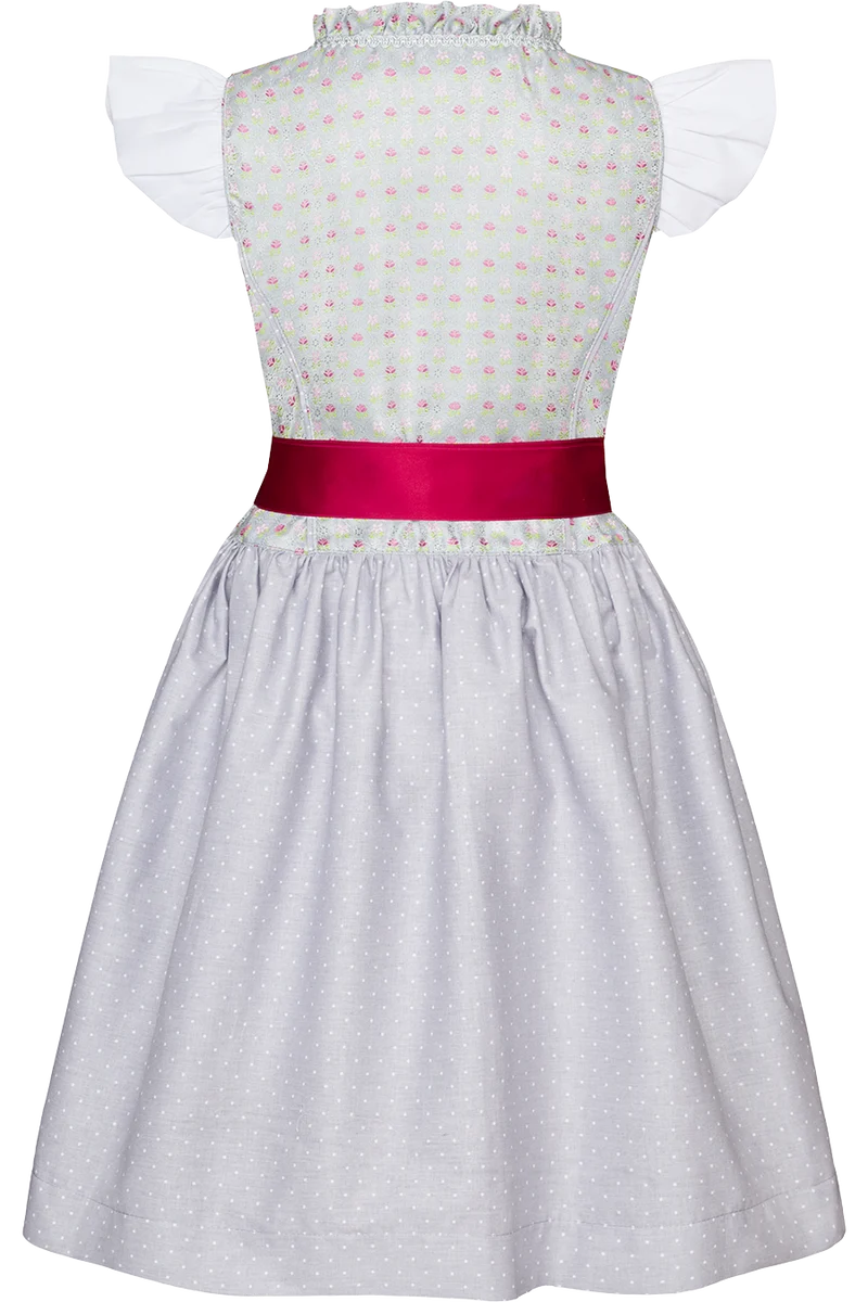Kinderdirndl mit Blumenmuster und Bluse