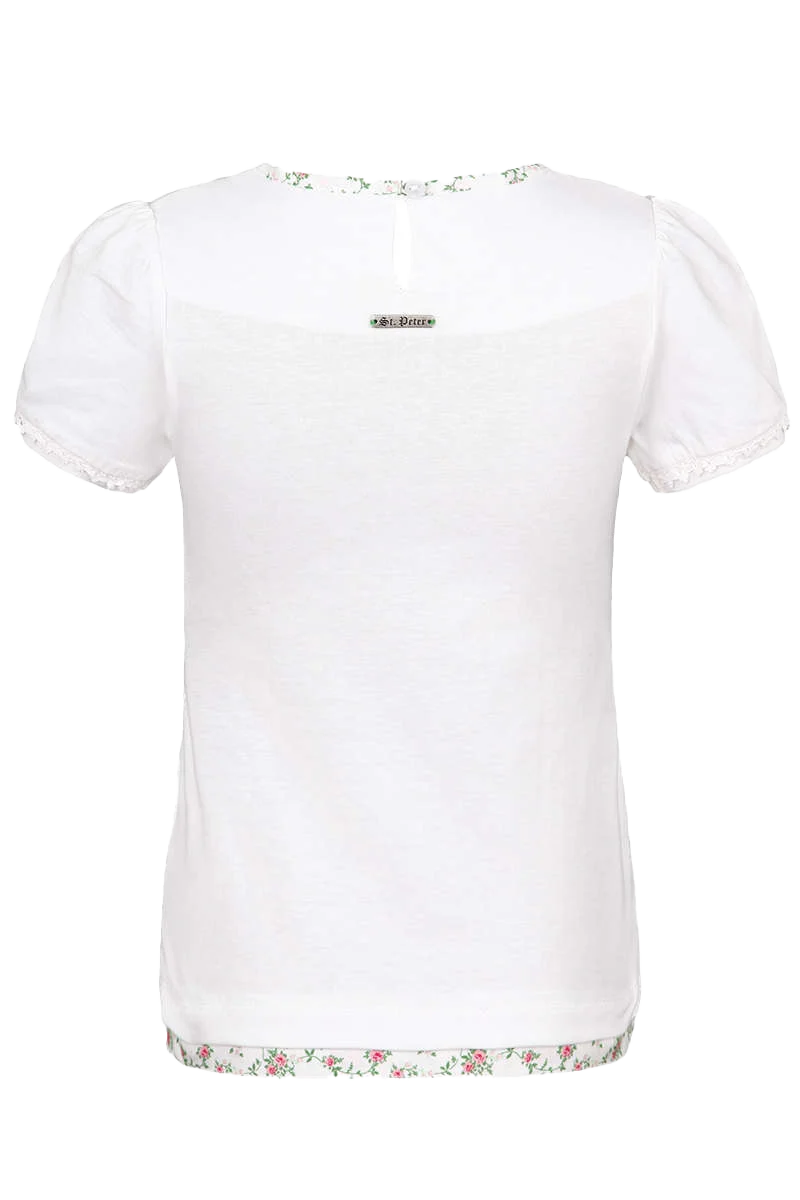 Kinder-Trachten T-Shirt mit Blumenherz