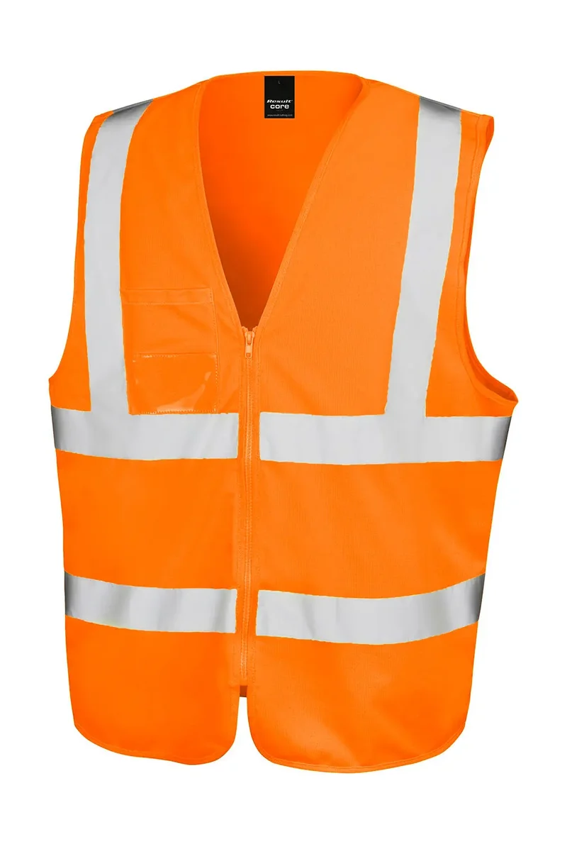 Sicherheits-Tabard mit Reißverschluss und ID-Tasche