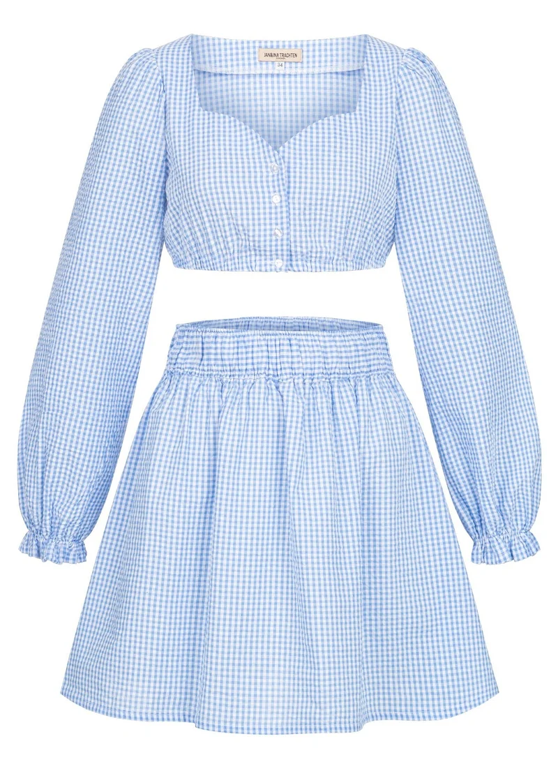 SPECIAL EDITION MINIROCK VICHY KARO HELLBLAU