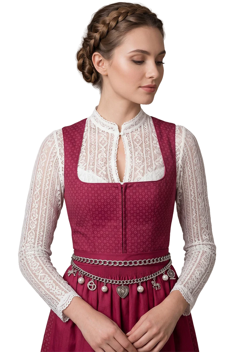 Damen Kettengürtel mit Volksfest-Motiven - altsilber