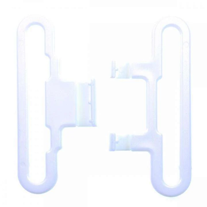 Steckschließer Patentschnalle Weiß 60 mm – Kunststoffschnalle PS-7