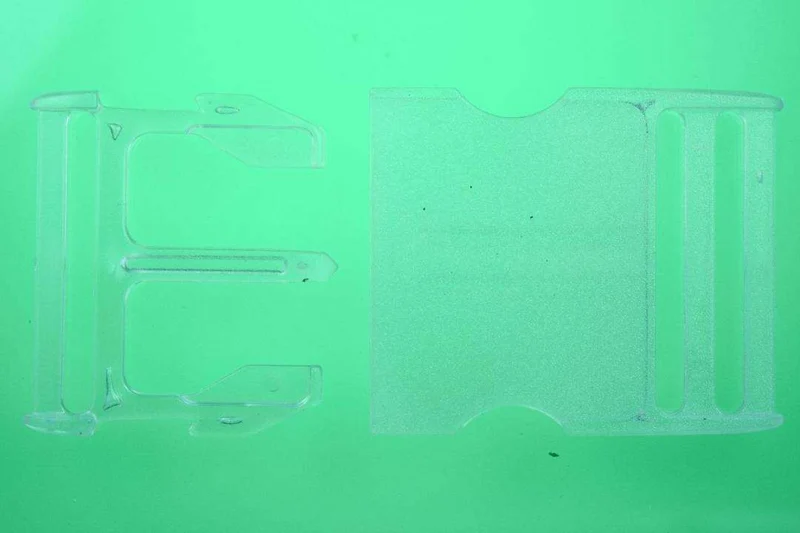 Steckschließer Patentschnalle Transparent 40 mm – Kunststoffschnalle PS-5
