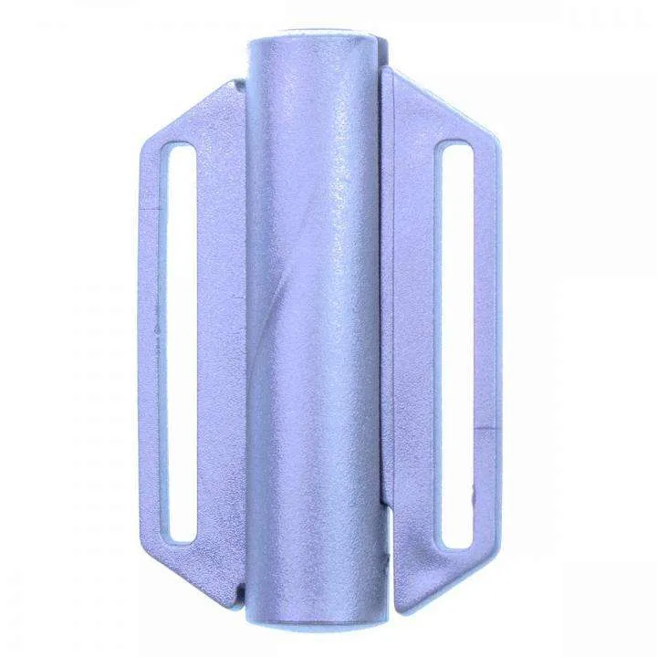Steckschließer Patentschnalle Silber-Grau 30 mm – Kunststoffschnalle PS-11