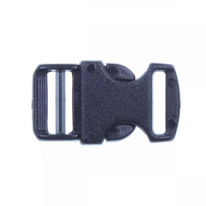 Steckschließer Patentschnalle Schwarz 10 mm – Kunststoffschnalle PS-10