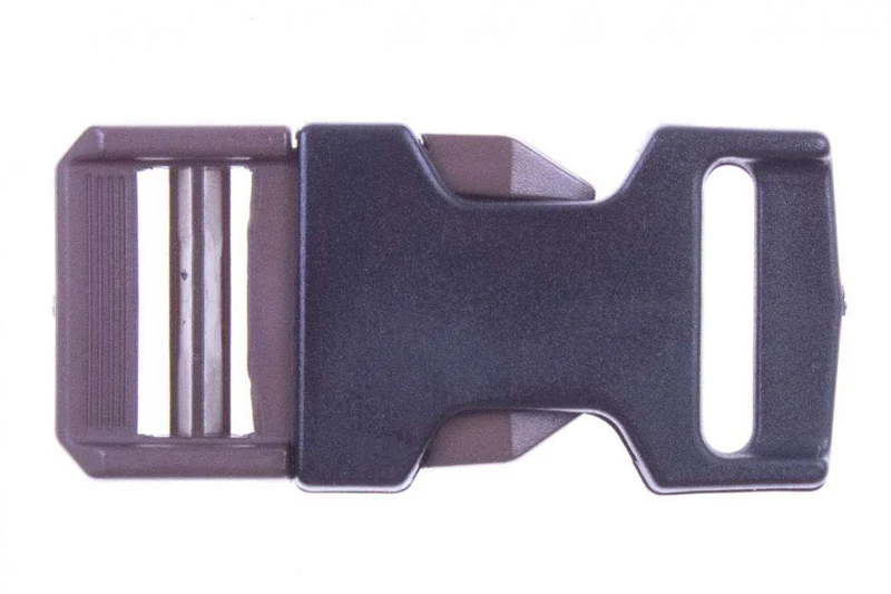 Steckschließer Patentschnalle Braun 20 mm – Kunststoffschnalle PS-40