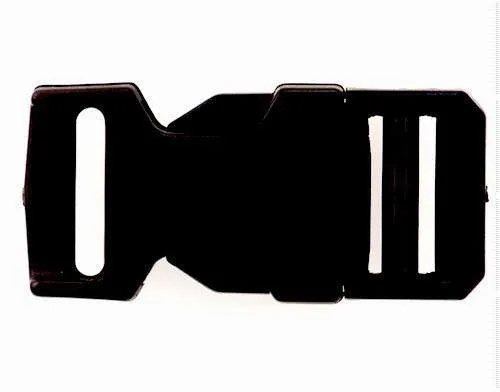 Steckschließer Patentschnalle Schwarz 20 mm – Kunststoffschnalle PS-40