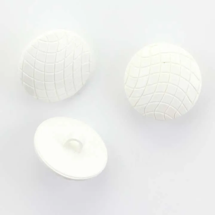 Ösenknopf Weiß – Kunststoffknopf KW-35