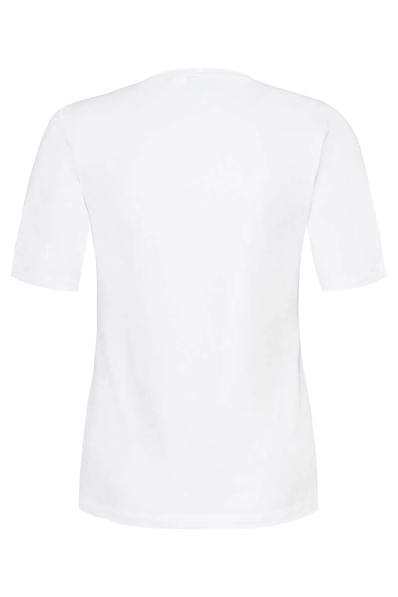Damen T-Shirt Herz Blumenkranz