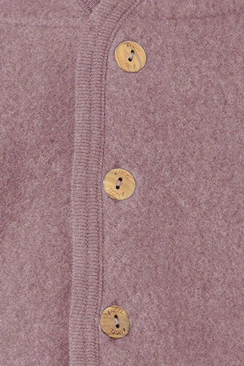 Baby-Kleinkinder-Jacke mit Kapuze aus Bio-Schurwolle