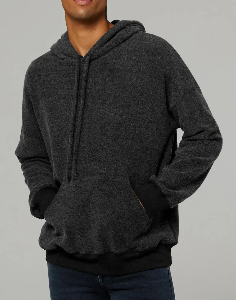 Unisex Velours-Fleece Pullover Hoodie