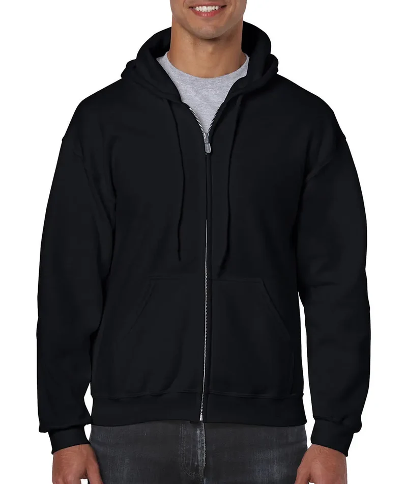 Vollzip Kapuzen-Sweatshirt für Erwachsene aus schwerem Material