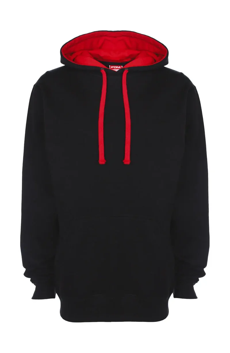 Zweifarbiger Kapuzenpullover