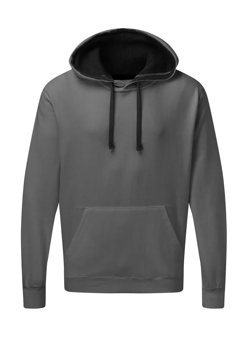 Kontrastiertes Kapuzensweatshirt für Herren