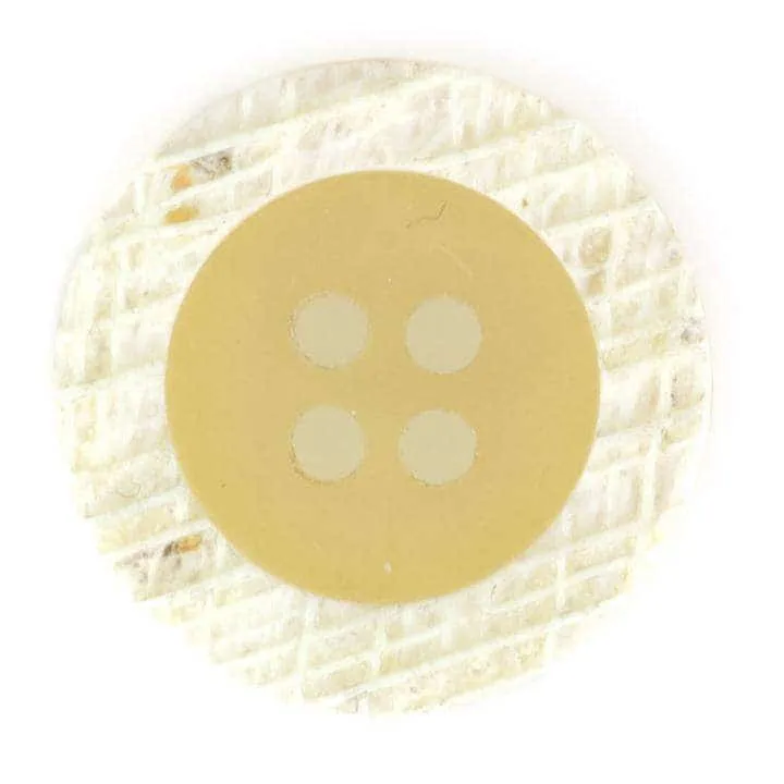 Hornimitatknopf Creme/Natur 4-Loch – HK-32H