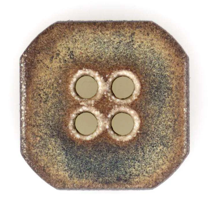 Hornimitatknopf Beige 2-Loch – HK-4