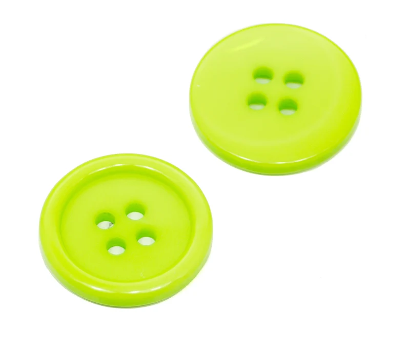 Knopf mit Rand Hellgrün – Kunststoffknopf KGR-180