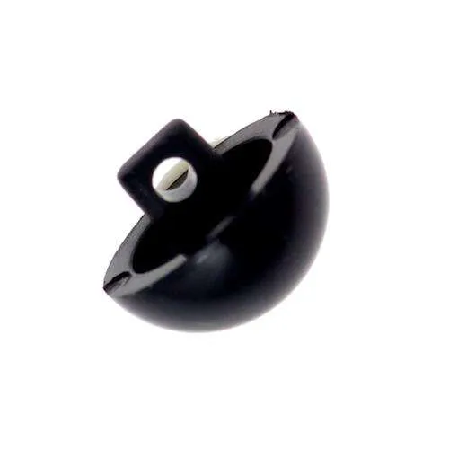 Kinderknopf Halbkugel Schwarz – Kunststoffknopf KP-101