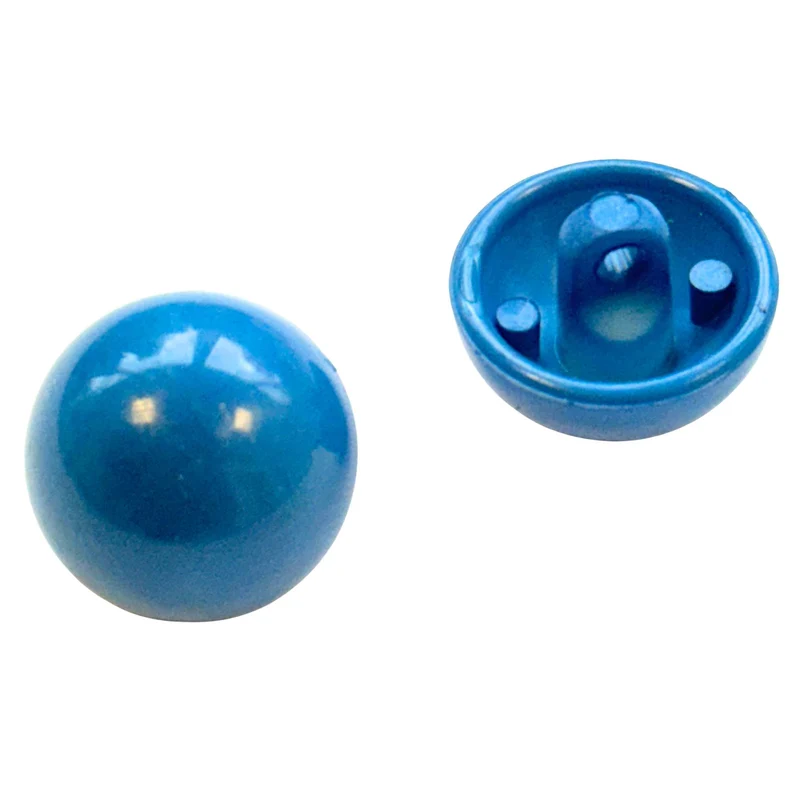 Kinderknopf Halbkugel Blau – Kunststoffknopf KP-101