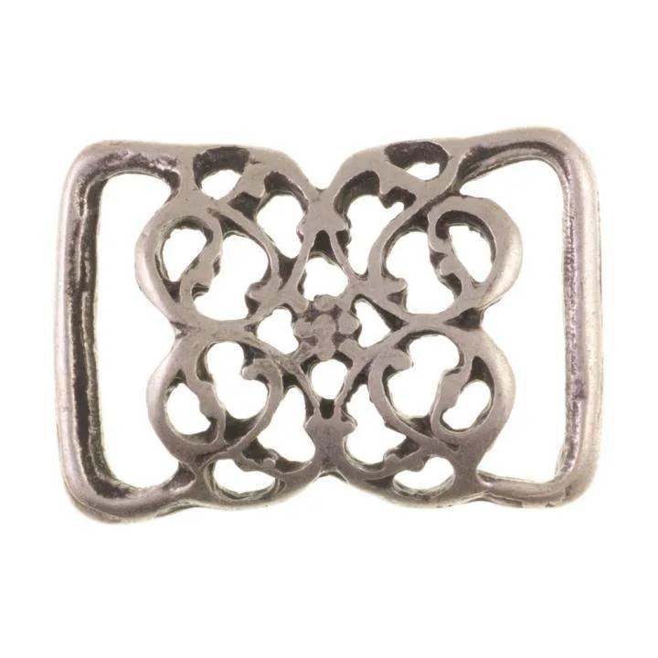 Trachtenschnalle Silberfarben 28 mm – Metallschnalle TA-101