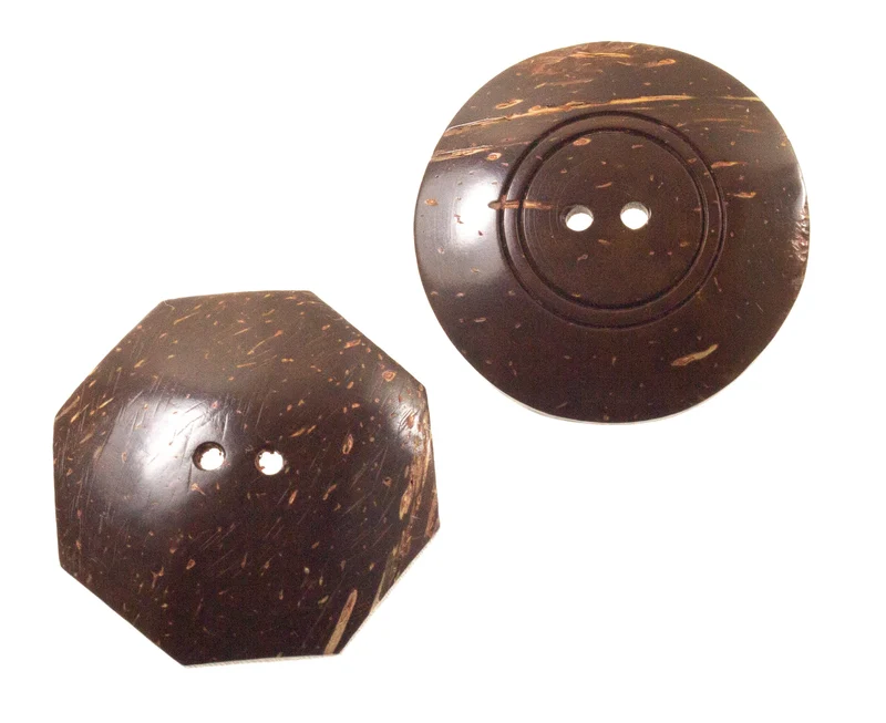 Kokos-Holzknopf Braun Ösenknopf – HK-SO-140