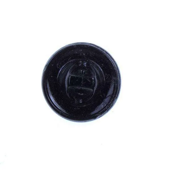 Blütenknopf Schwarz – Glasknopf BL-3