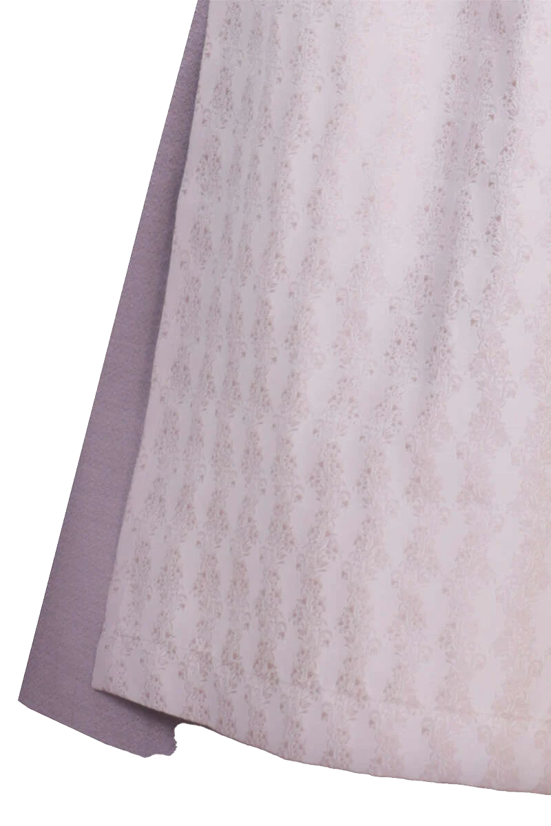 Midi-Dirndl mit Cordmieder - puder rosa