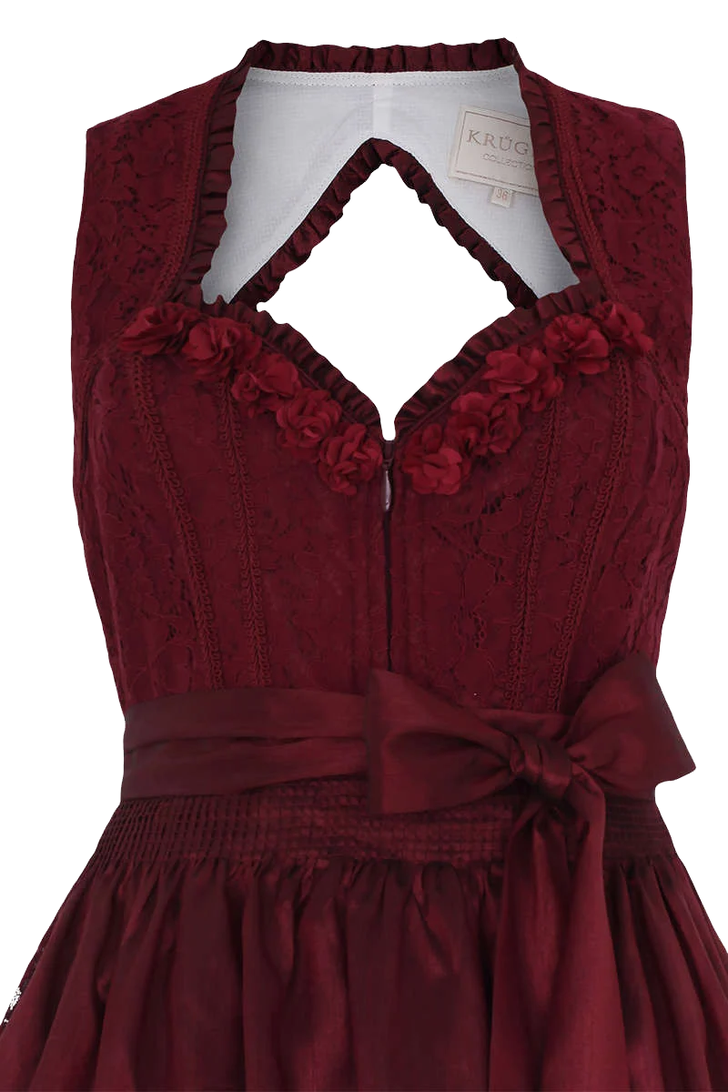 Midi Spitzen-Dirndl rückenfrei