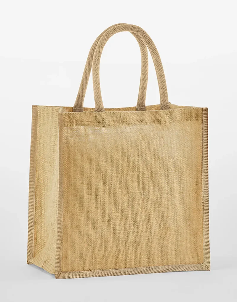 Natürliche Mini Geschenktüte aus Jute mit Verstärkung