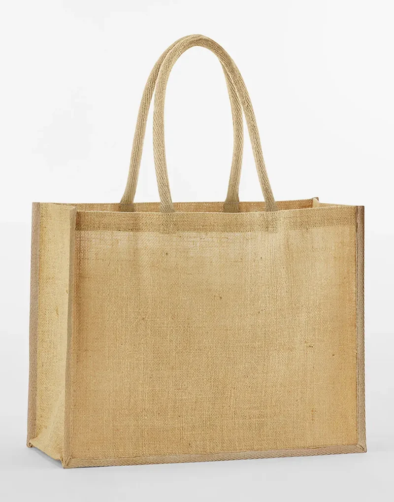 Klassischer Jute-Shopper mit natürlicher Stärke