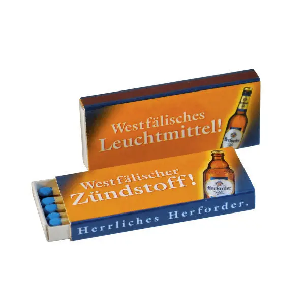 BX 1 Zündholzschachtel mit 4-Farb-Offsetdruck Euroskala – Personalisierbar