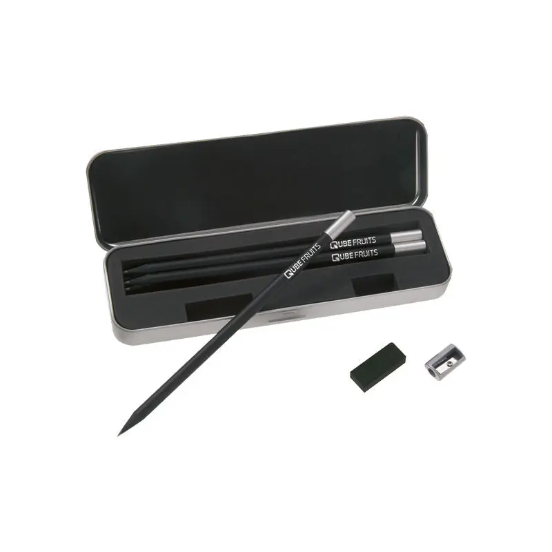 Exklusives STABILO Graphitstift-Set in Schwarz und Silber