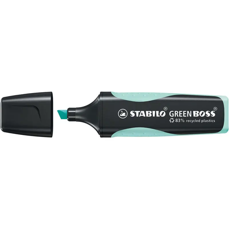 STABILO GREEN BOSS Pastell-Highlighter, Umweltfreundlich, Blau