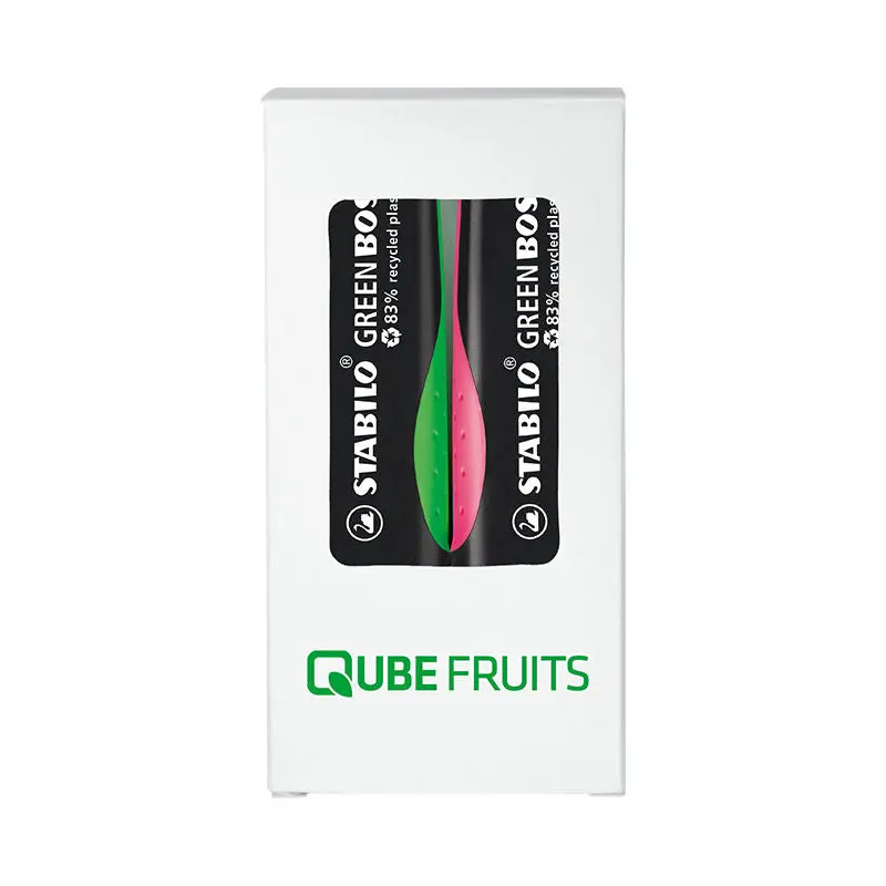 STABILO GREEN BOSS Leuchtmarker, 2er-Pack, Umweltschonend