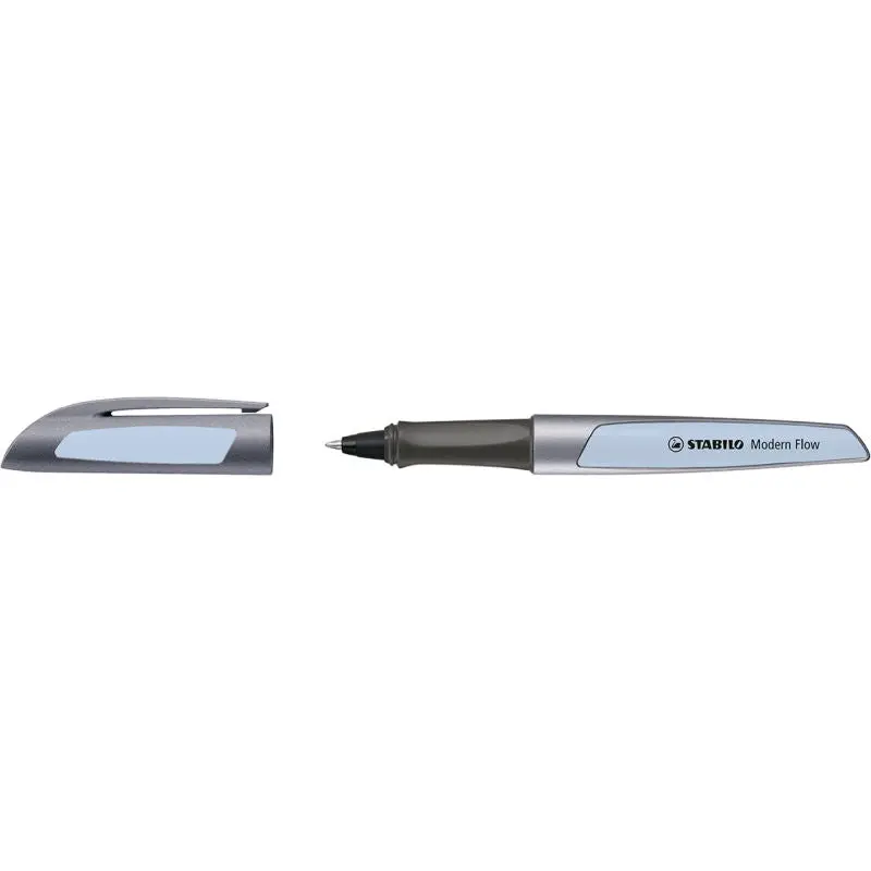 STABILO Modern Flow Gelroller – Silber & Himmelblau für Elegantes Schreiben