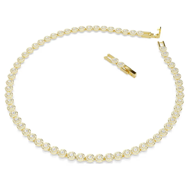 Swarovski Halskette Damen Una Angelic Weiß Gold 5751560