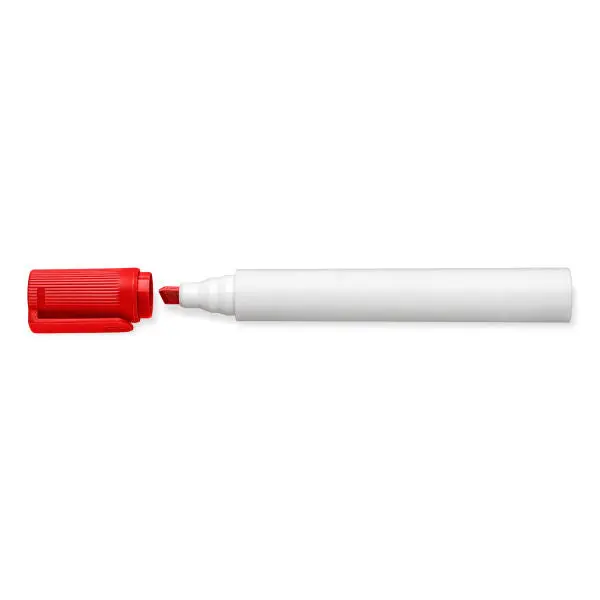 STAEDTLER Lumocolor Whiteboard-Marker mit Keilspitze - Leuchtend Rot