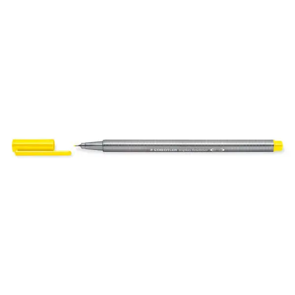 STAEDTLER triplus fineliner - Gelb, Präziser Feinschreiber für Kreative Arbeiten