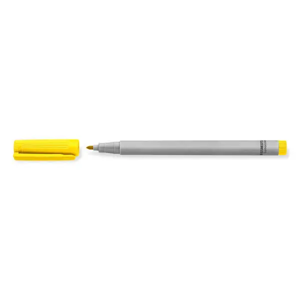 STAEDTLER Lumocolor M, Temporärer Marker Gelb - Schnell Trocknend