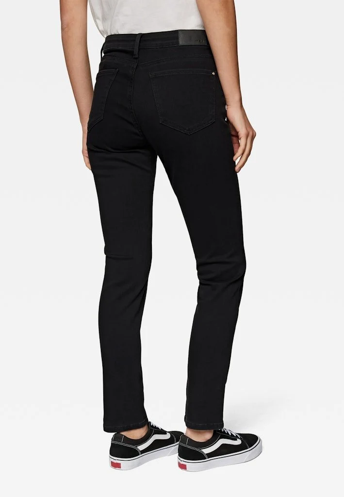 Mavi Straight Leg Jeans Schwarz