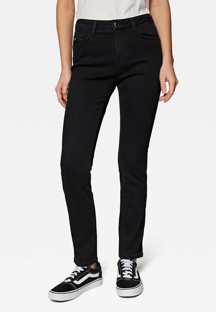 Mavi Straight Leg Jeans Schwarz