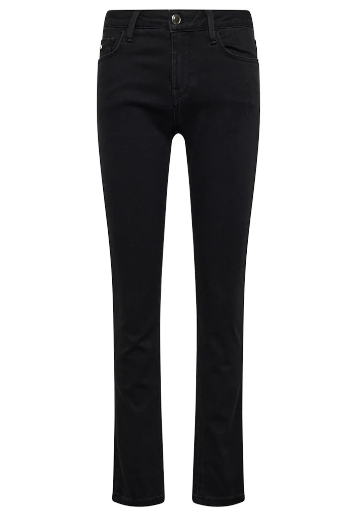 Mavi Straight Leg Jeans Schwarz